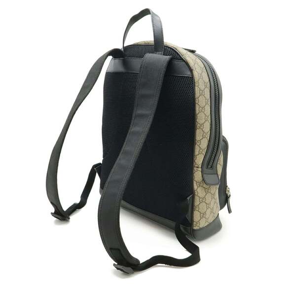 GUCCI Authentic Black Leather Backpack - Picture 3 of 10